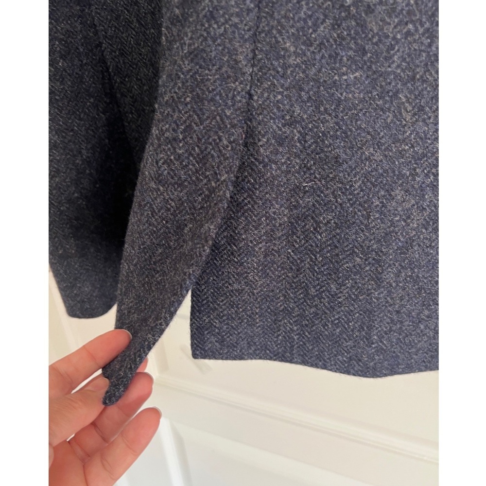 J.Crew Blazer Women Blue Herringbone British Moon Wool Gold Button Old Money 18 - Picture 13 of 13